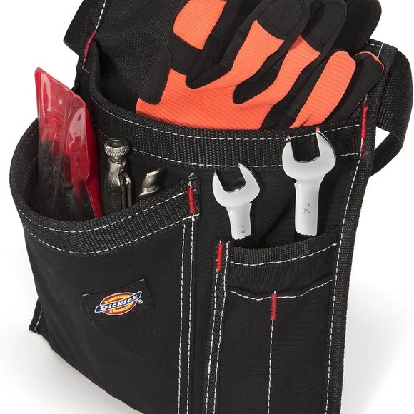 5-Pocket Single Side Tool Belt Pouch/Work Apron, Durable Canvas Construction, Ad - Picture 2 of 6